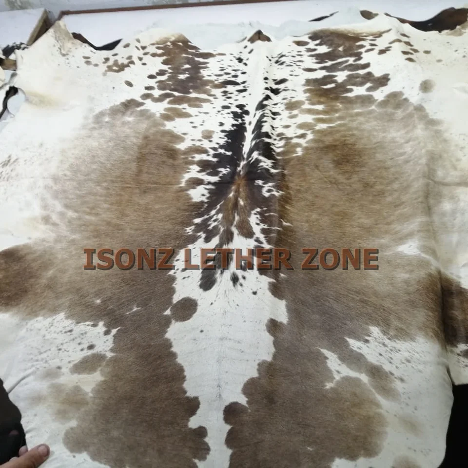 European cow hide genuine hair on calf leather for upholstery