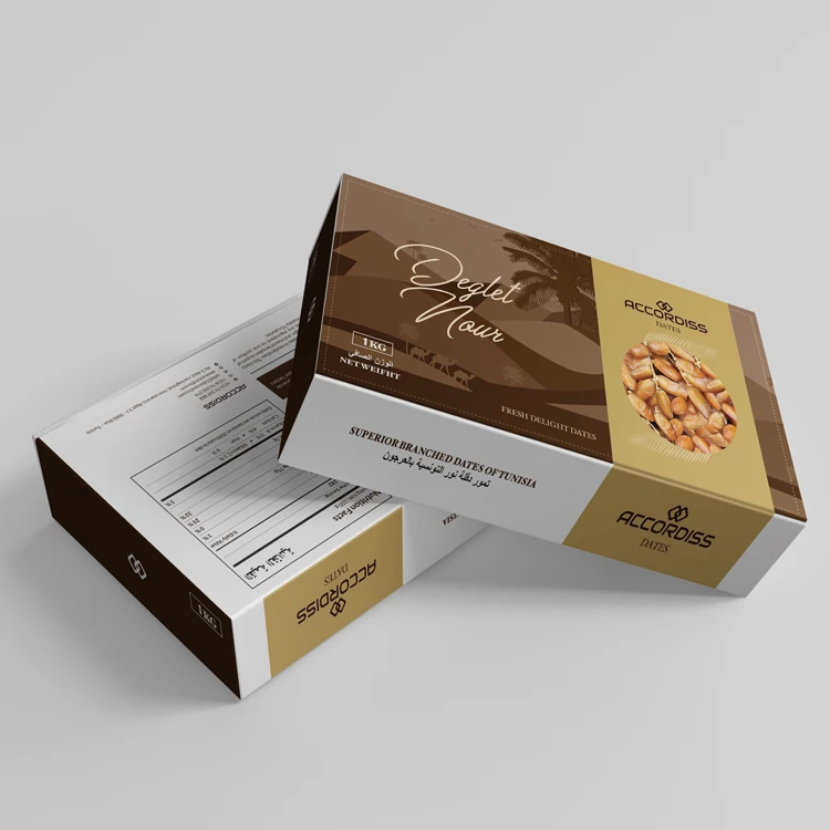 
Dates on Branch , Deglet Noor Dates 1Kg carton 1ST categorie 