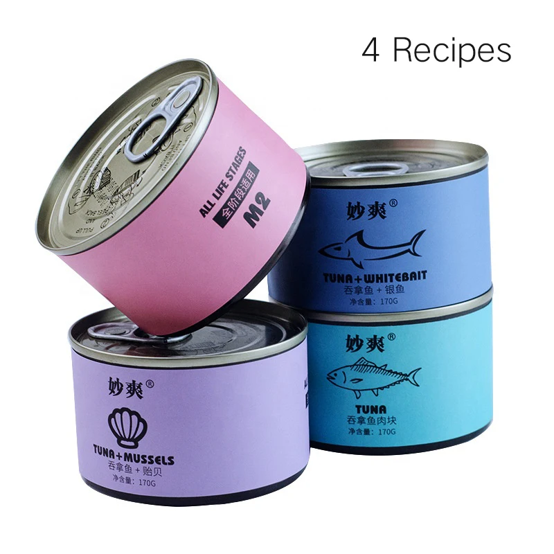  Factory Supply Natural Material Organic Wet Cat Food Canned