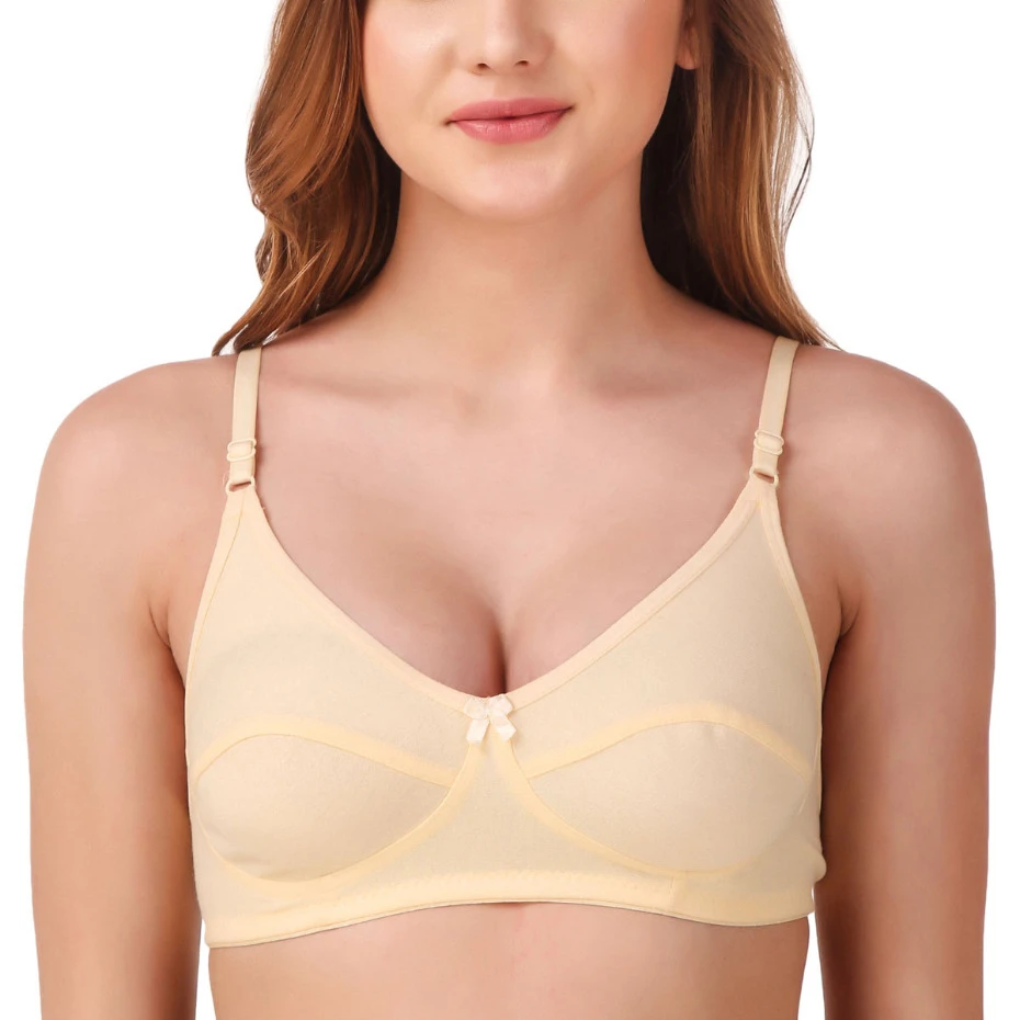 Half cup bra has underwire cotton thin section gather bra underwear female stereotypes