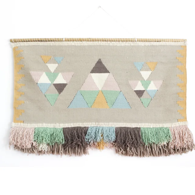 Ombre Kilim ikat wool and silk Wall Hanging Wall Art Decor Natural wool Cord Woven Hippie Tapestry handmade home decor modern