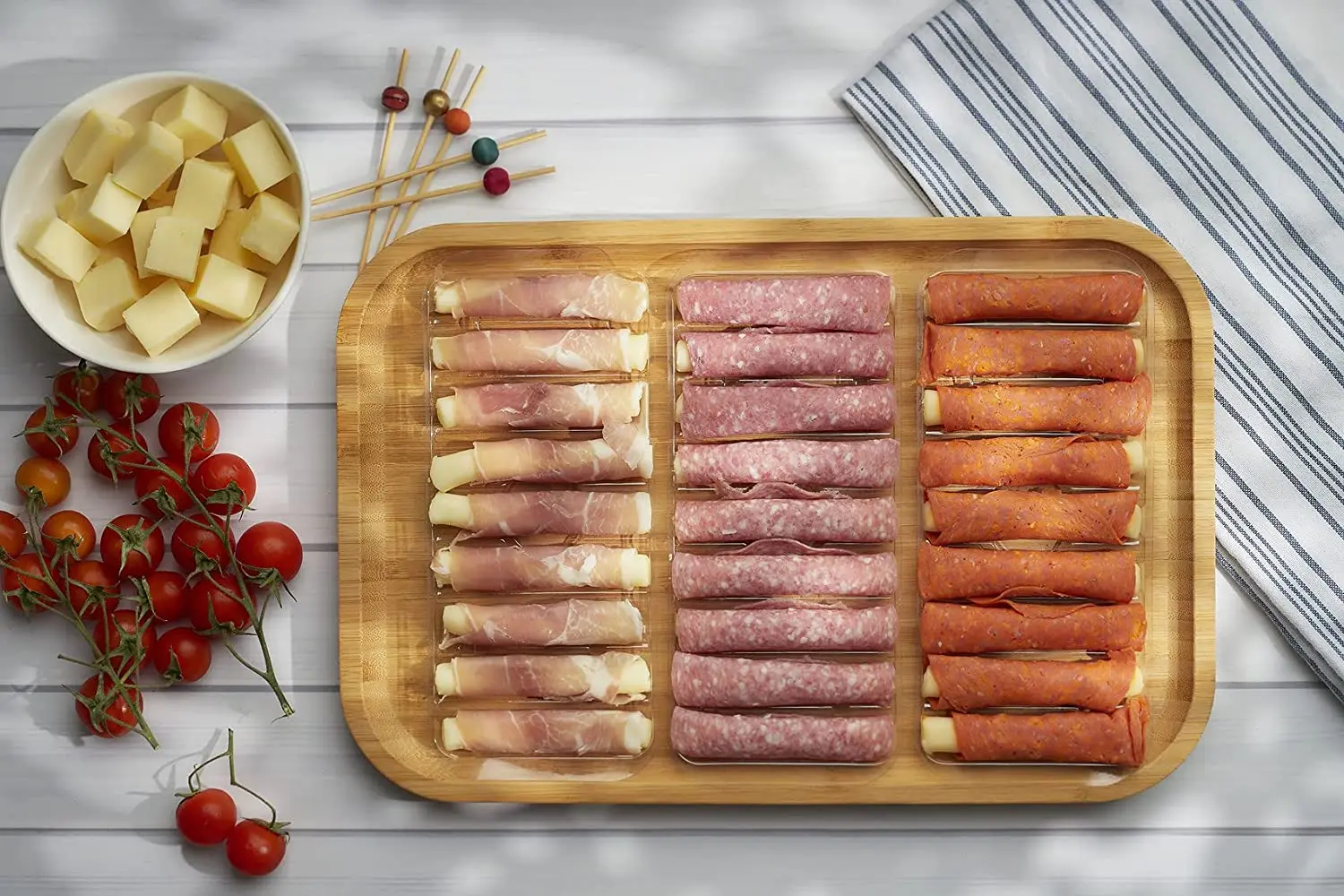 set 3 Bamboo tray from viet nam Wholesale Woven Fruit Storage Tray Decor Set Durable Round Serving Natural bamboo Tray