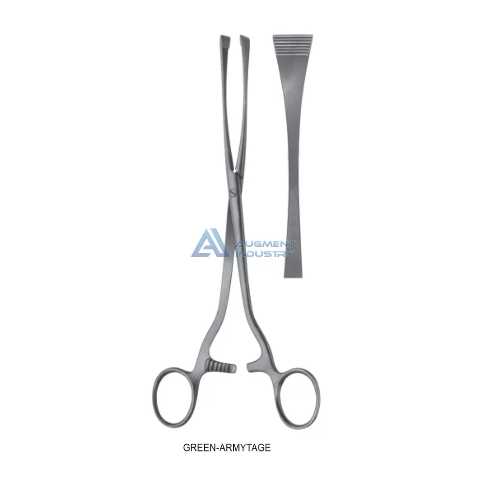 Зеленые щипцы для гемостатической резки, 220 мм, гемостатические щипцы для цезареза, хирургические инструменты из нержавеющей стали