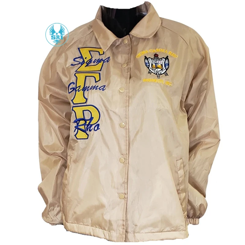 Куртка-тренер Sigma Gamma Rho | SGR куртка-тренер на заказ с вышивкой