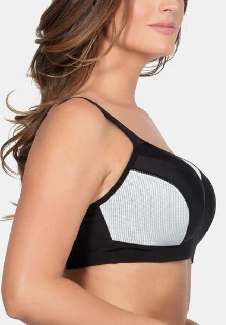 Top quality Women Soft Compression Full Supportive Yoga Sports Bra with Removable Cups