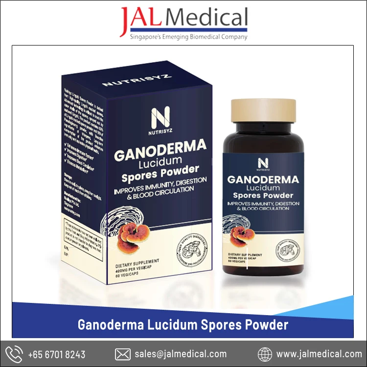 Стандартная Высококачественная лечебная добавка Ganoderma Lucidum порошковые поры для улучшения кровообращения