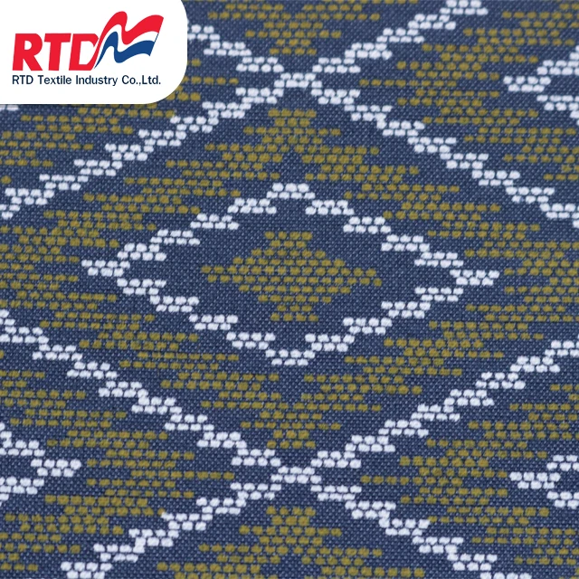 Рубашки RTD из ткани Оксфорд в полоску полиэстера/хлопка темно-синие WP 3788