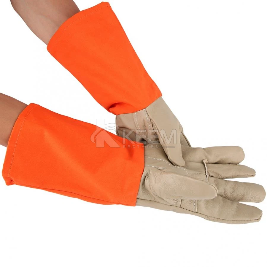 Heat Resistance Gloves Artificial Leather Wear Resistant Inflaming Retarding Fireproof Forest Fire-Fighting Protection gloves