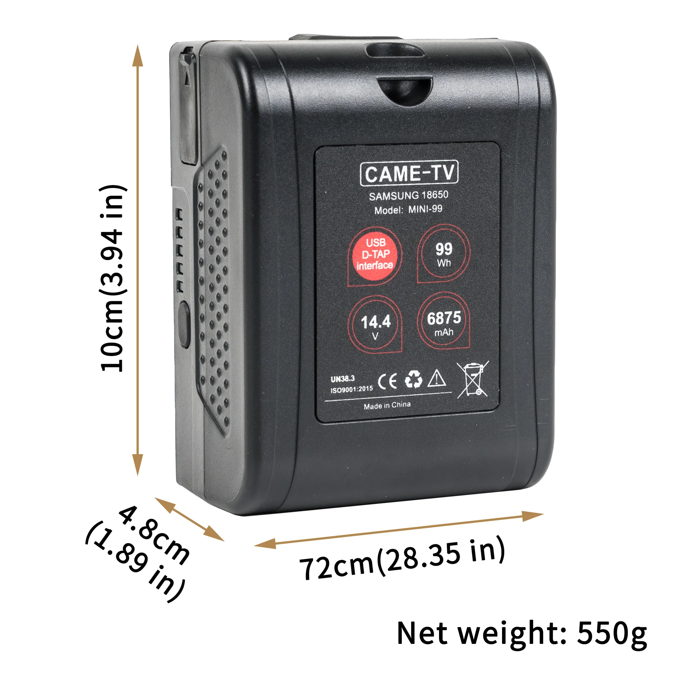  MINI-99 CAME-TV Mini 99 99WH легкая батарея Sam sung с 2 D-TAP и 1 USB 5V