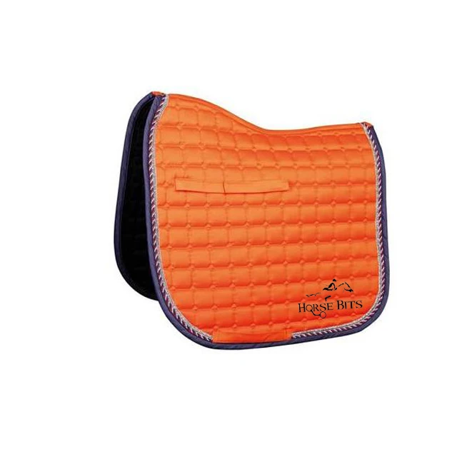 Saddle pads, Satin saddle pads, Yellow colors saddle pad matching / Dressage cut and Jumping saddle pads