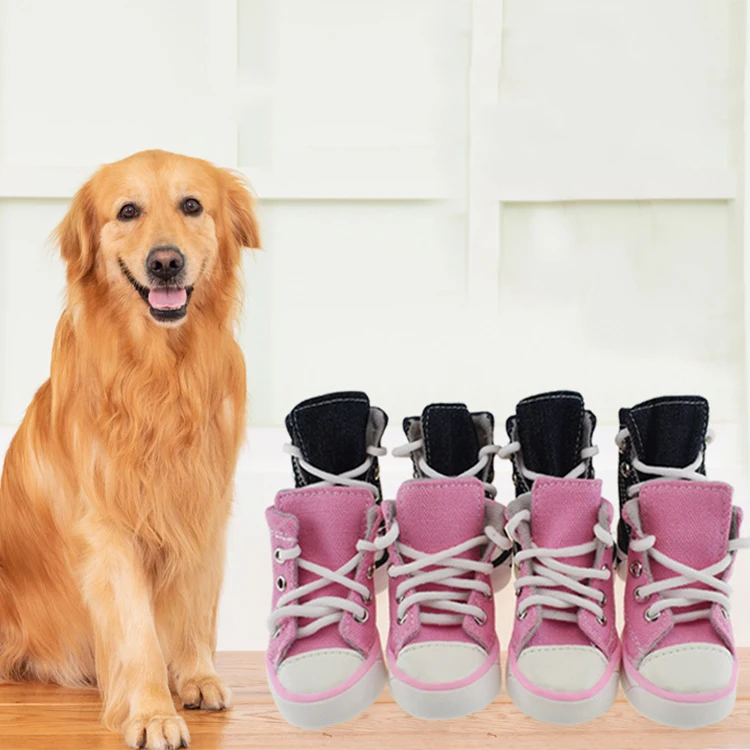 Роскошная Одежда нескользящая изящная большие ботинки из искусственной кожи дизайнерская Обувь для собак