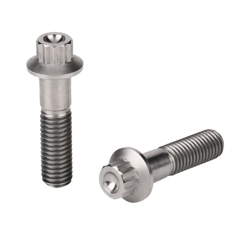 Factory Direct Sell Grade 5 Titanium 12 Point Flanged Bolt
