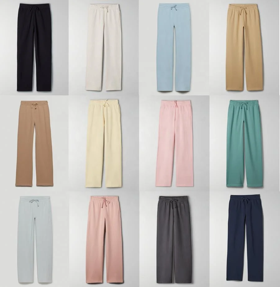 Pantalon шланг 2021 изготовленным на заказ логосом органический хлопок спортивные брюки с широкими штанинами трек Jogge женских спортивных брюк комплект со штанами и