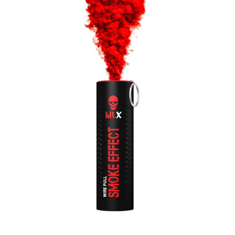 Chinese smoke flare fireworks smoke grenades wire ring pull color smoke bombs for wedding photography