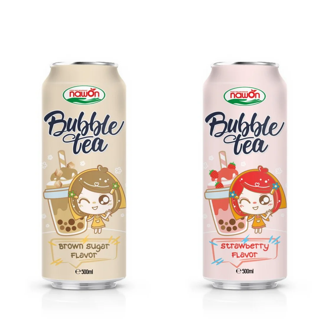 500ml NAWON Bubble Milk Tea Bubble Milk Tea Supplier Wholesale Price Premium Quality OEM ODM Private Label Beverage Manufacturer