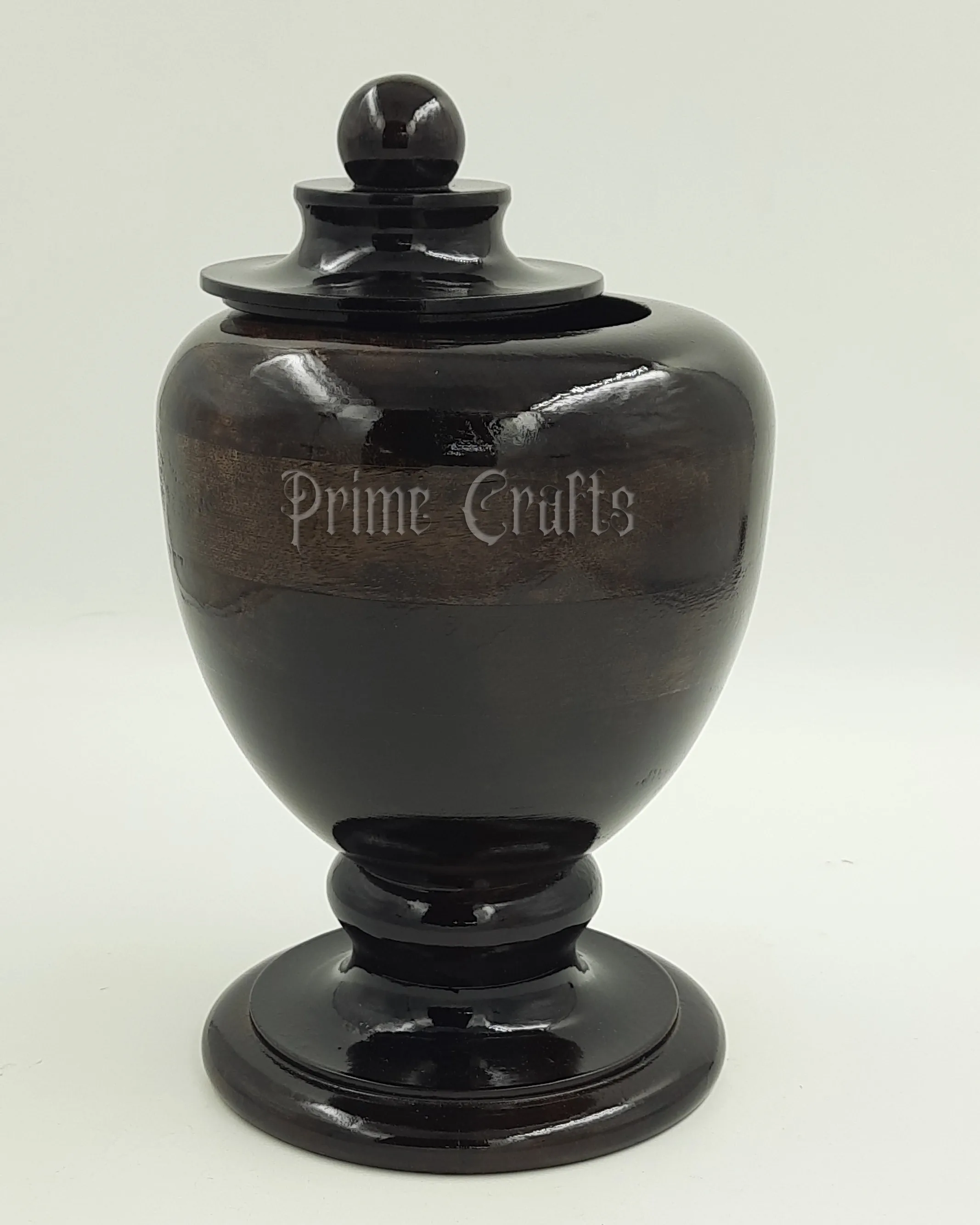 Handcrafted Wooden Carved Urn Adult Male Female Ashes AC 5388 Funeral Supplies Brass Metal Cremation Coffin Memorial Occasion