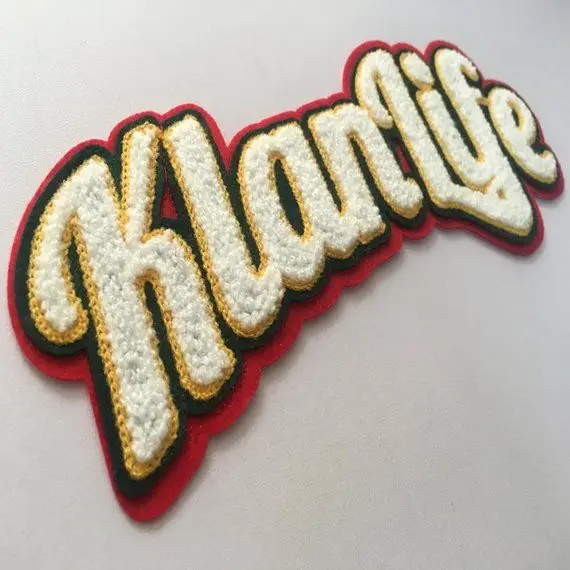 Embroidery Patch Stitched Border Iron-on for Clothing Wholesale High Quality Embroidery Patches Customized