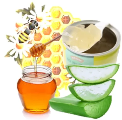 100% Pure Fresh Aloe Vera with Honey - No Preservatives beverage