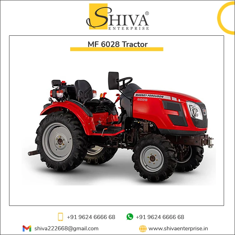 Демонстрация сельскохозяйственных тракторов Massey Ferguson 6028 высокого