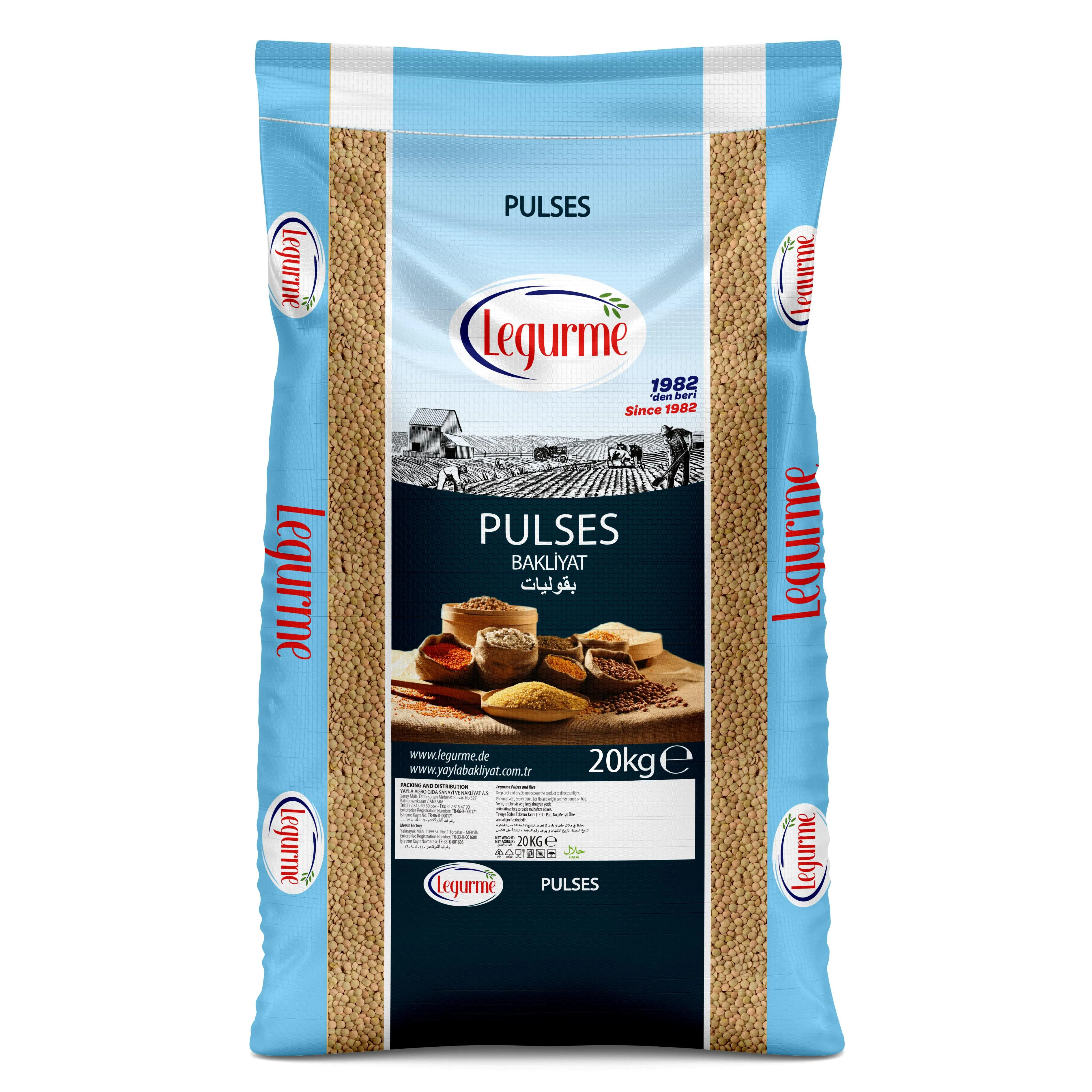 Legurme High Quality Best Price 20 Kg Green Lentils | Shelf Life 24 months | Dry Product | Custom Packaging  | Made in Turkey |