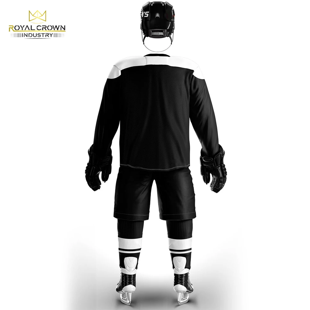 
100% Polyester Team Breathable Field Hockey Jersey Men Sublimation Ice Hockey Uniform 