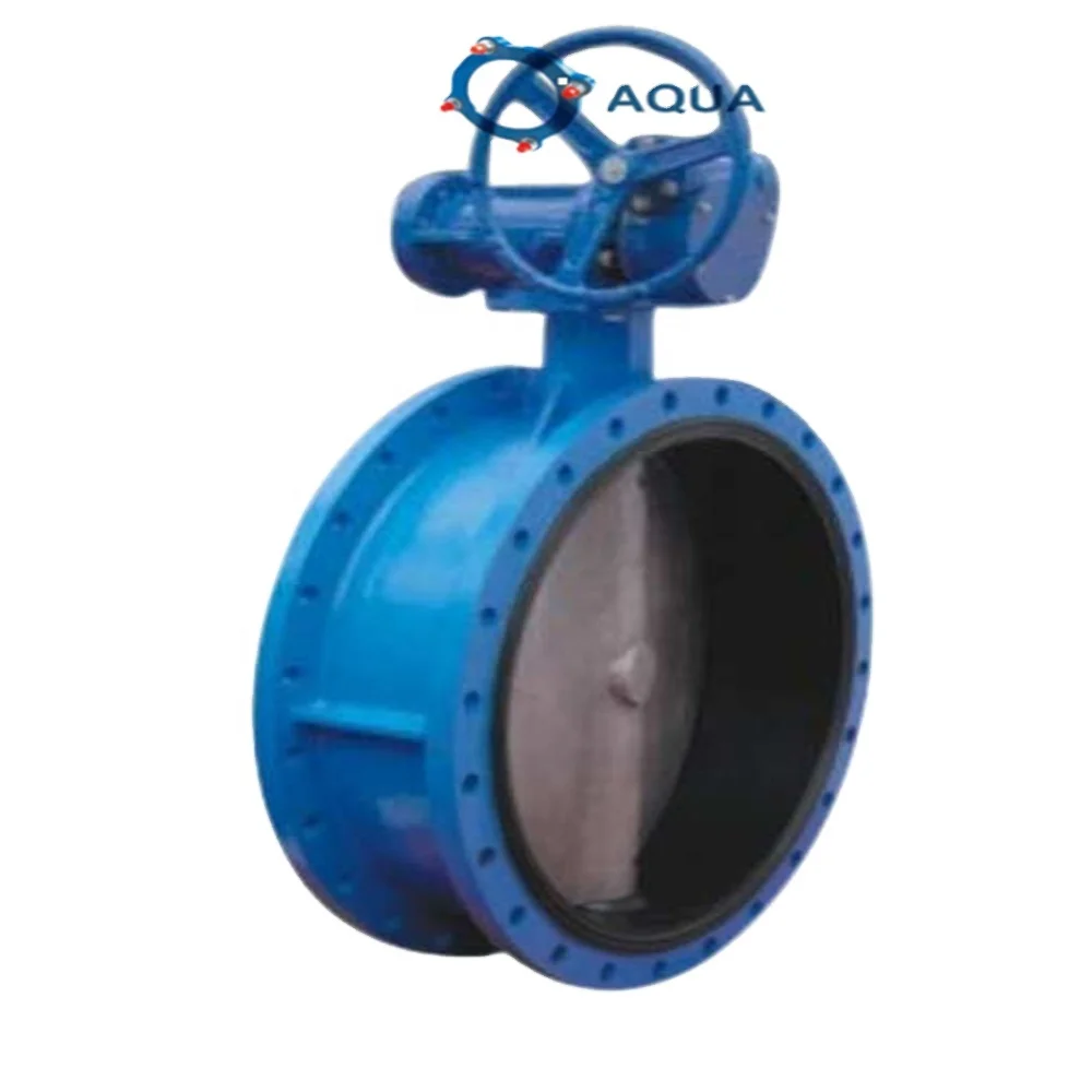 DN50-DN700 PN10-PN16-PN25 с двойным фланцем, коробка передач работает дроссельные клапаны