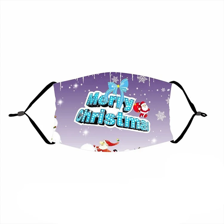 
Happy New Year Christmas stylish custom Santa Claus designer facemask 