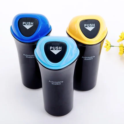 
Creative Hanging Car Trash Bin Vehicle Garbage Bin Car Trash Can for Car Vehicle -Red/Yellow/Blue/Light Blue/Pink/Black 