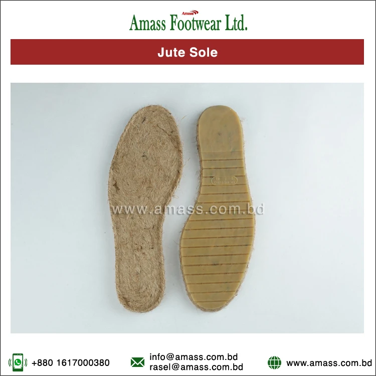 Genuine Market Price Top Notch Quality Handmade Jute Material Soles for Wholesale Purchasers