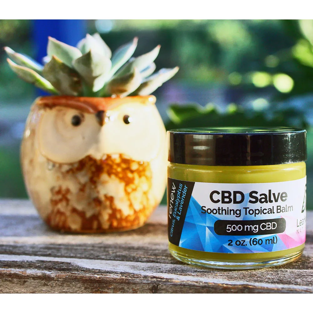 Освежающий и успокаивающий местный бальзам Leafwize Naturals CBD 500 мг полностью натуральный облегчающий боль