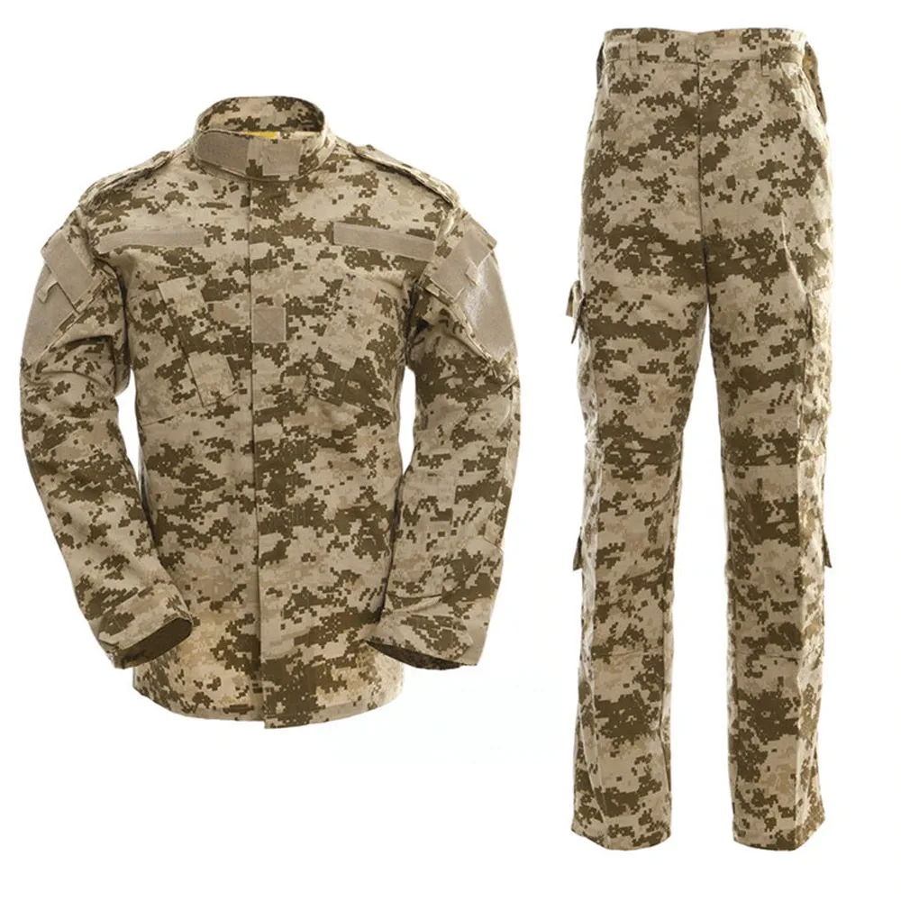 Camouflage training shirt commando uniform military  male jacket soldier Uniform