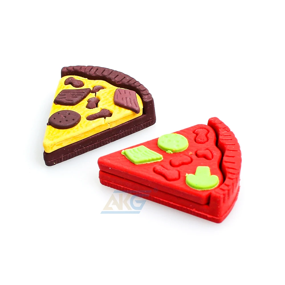 New Custom Pizza Pencil Eraser For Child School