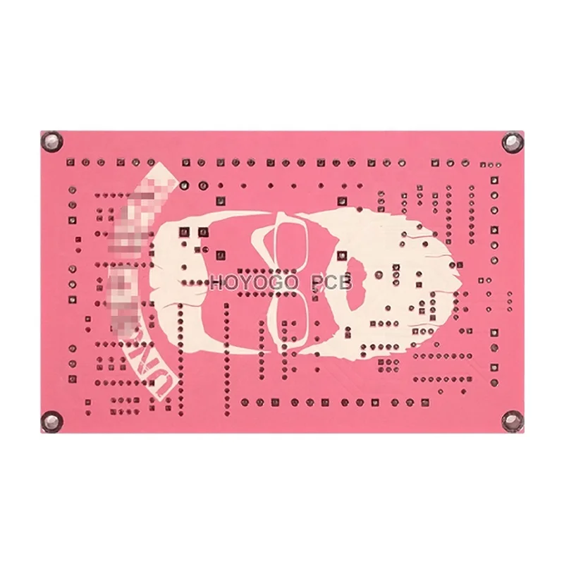
Double Sided Electronic FR4 Material Pink Soldermask PCB Board Manufacturing 