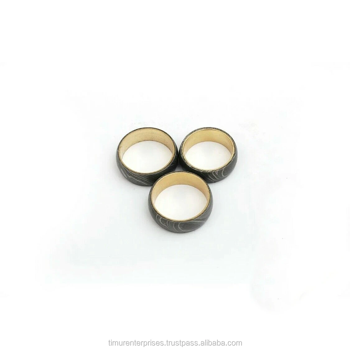 DAMASCUS STEEL RING FOR HER AND HIM GIFT JEWELRY R-002