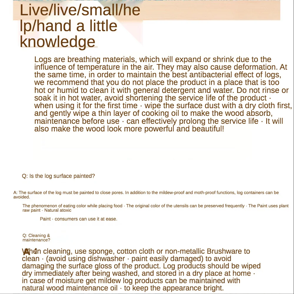 Handmade Beech Wood -seasoned sauce small dish handle snack dish - ear lift handle