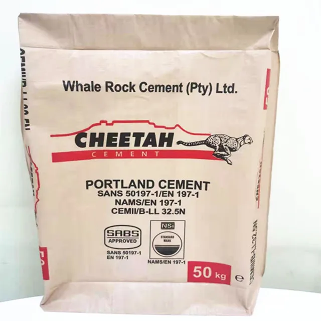 
China wholesale Water Resistant Strong 25/50kg pp woven Cement bags 