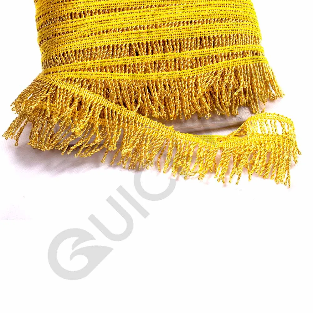 BULLION WIRE GOLD Metal 5CM Flag FRINGE Home Textile Curtain Fringe Trim Ceremonial Vestment Flag Banner HOT SALE High Quality