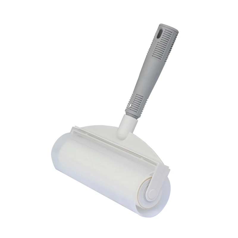 Mini pet hair retractable lint removal sticking roller with disposable tape portable lint remover for clothes