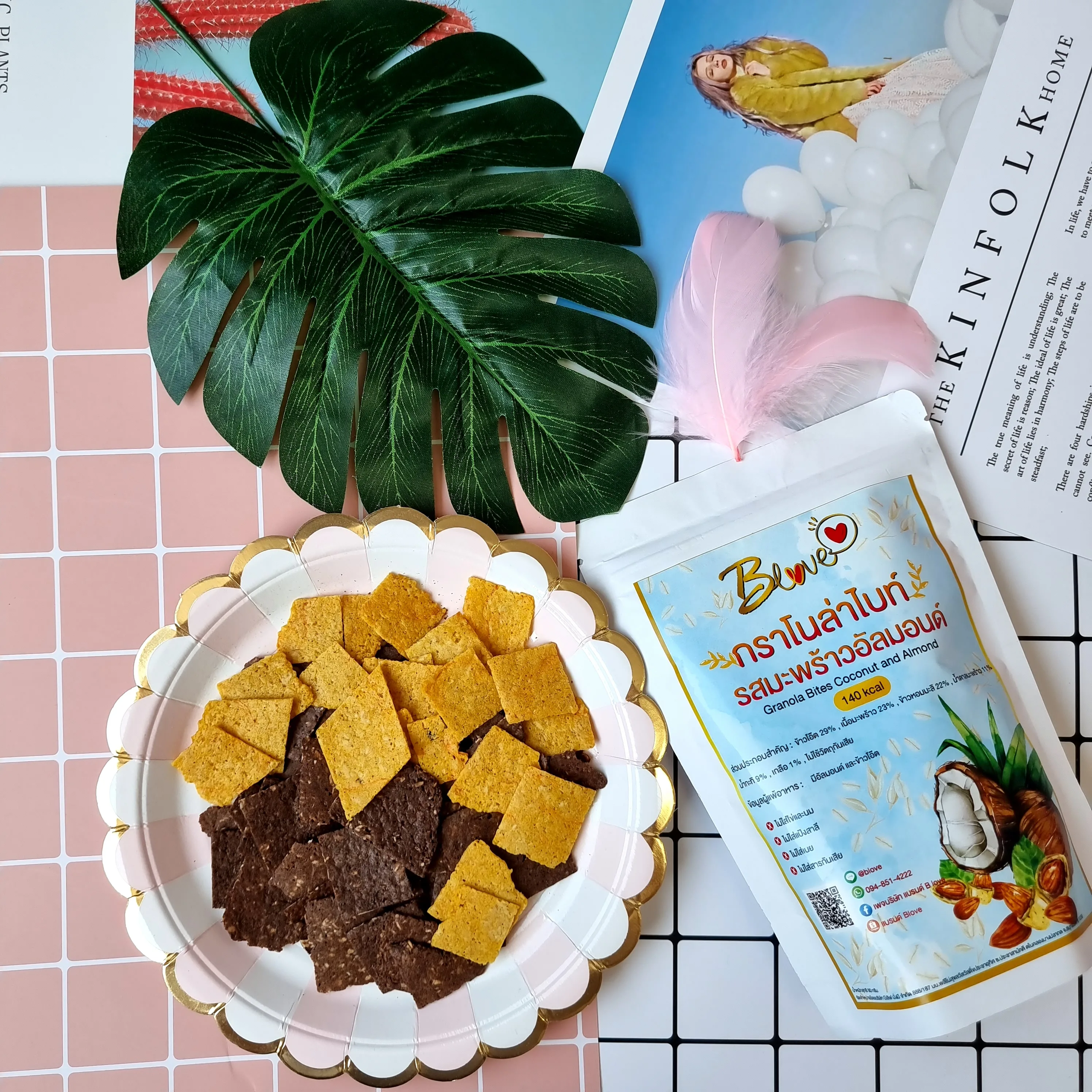 Premium Grade Granola Bites Coconut and Almond From Thailand