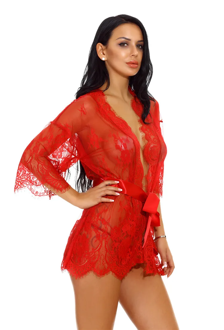 UD04 High Quality Japanese Kimono Women Lingerie Sexy Hot Transparent