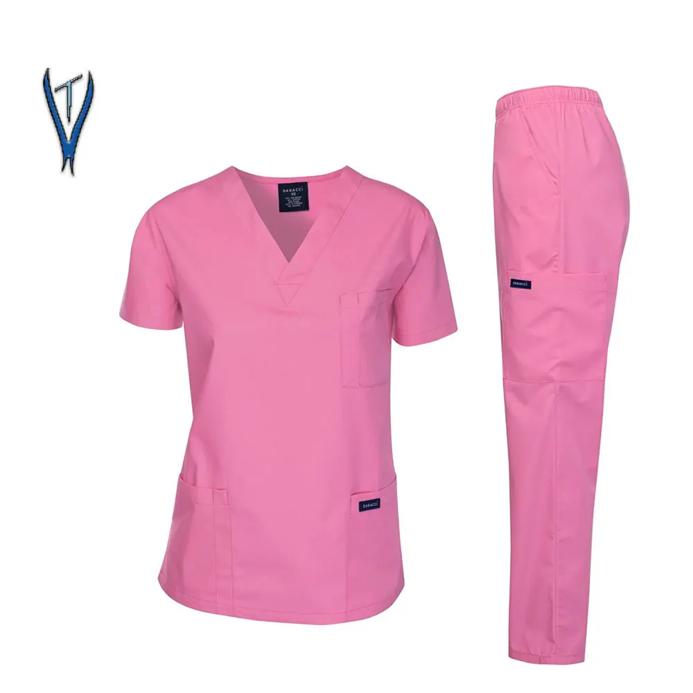 Premium Quality Hospital Uniforms Medical Scrubs Nurse Long Sleeve Jacket Scrub Suit For Women