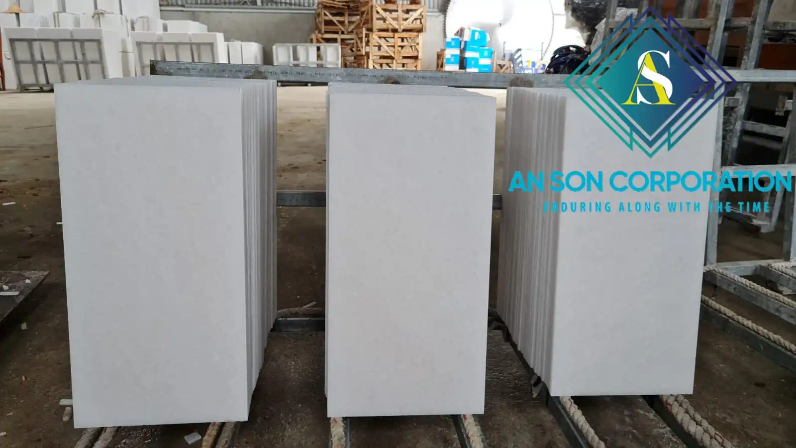 pure white marble tiles best quality from Vietnam quarry - building materials natural stone