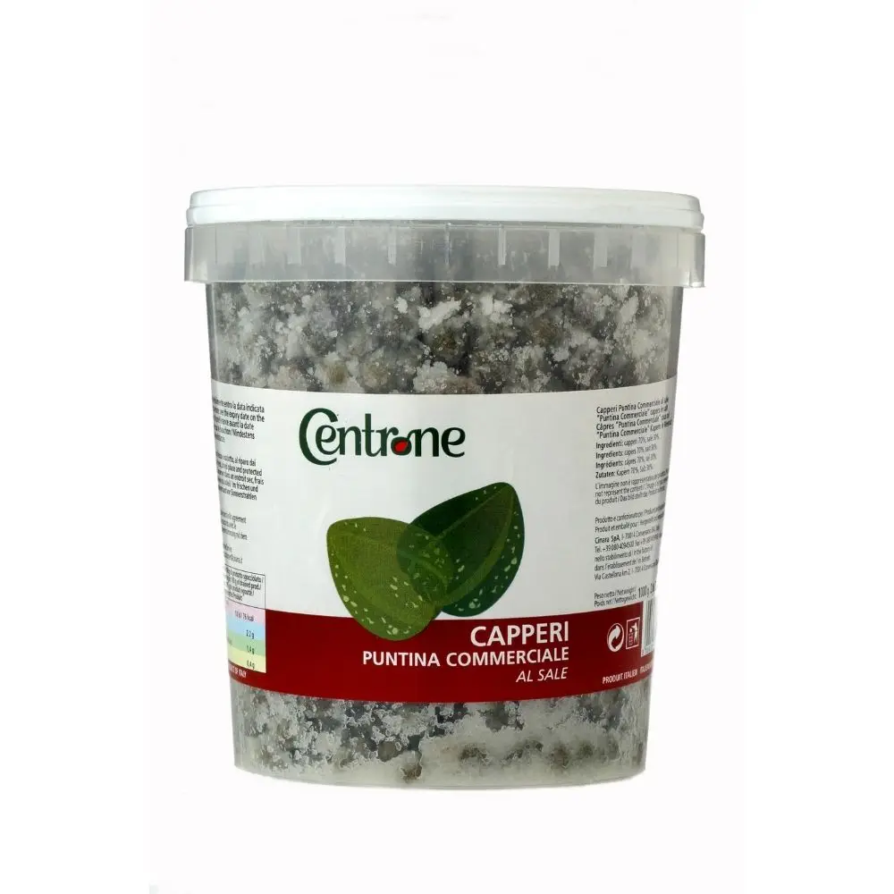 
Centrone healthy products Best italian quality made salt capers in plastic can for cooking dishes canned food vegetables capers in brine can vegetable 