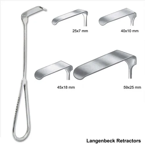  Ретрактор Langenbeck маленький средний большой/Ретрактор для мышц/хирургические инструменты