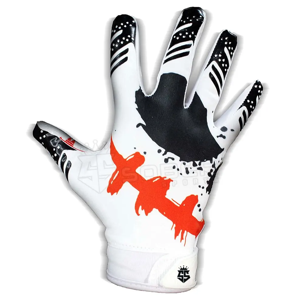 New Arrival Custom made American Football gloves Design Grip Football Gloves Outdoor American Football Gloves