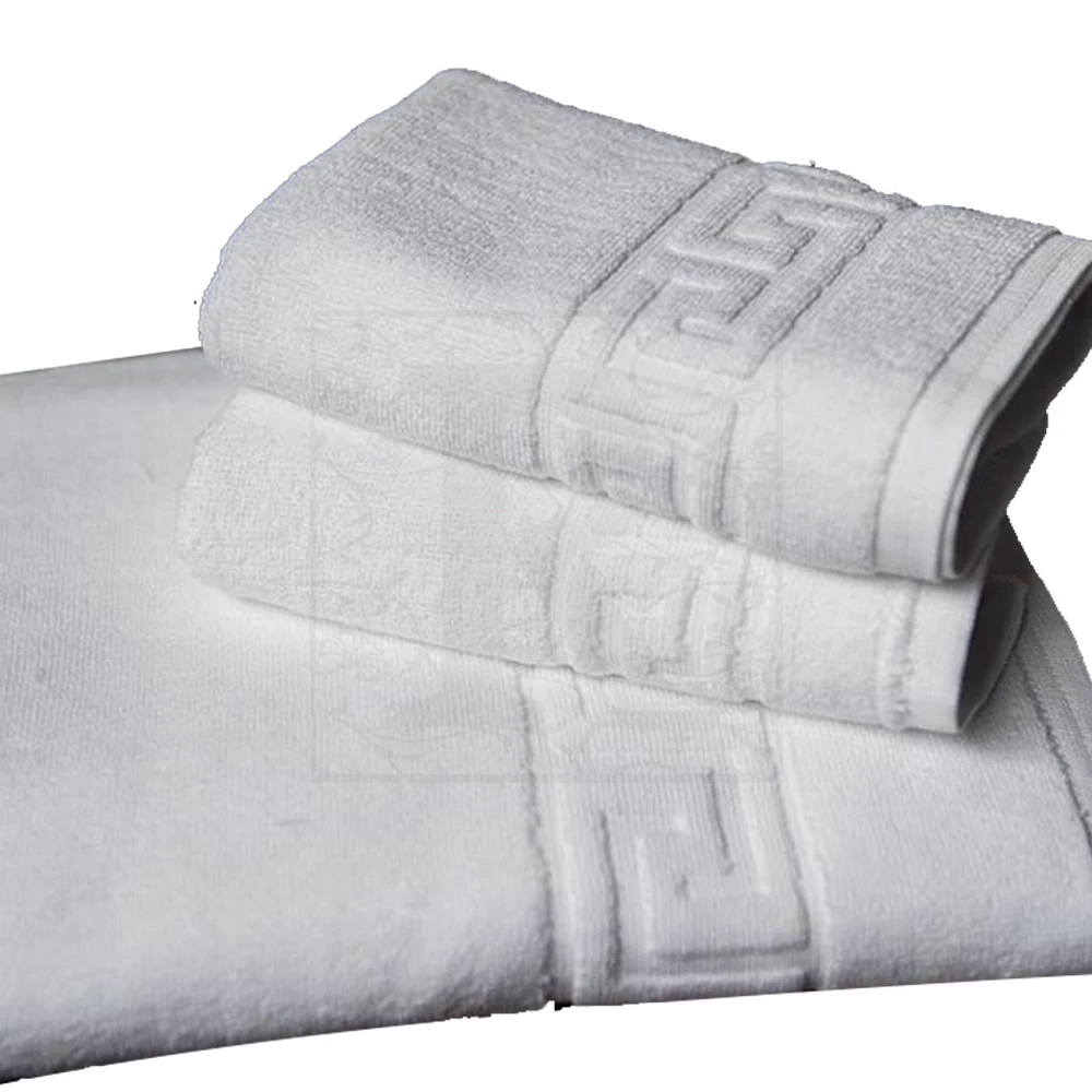 Wholesale Customized Hotel Logo Jacquard Towel Set 100% Cotton Super Soft and Absorbent Durable Face Towel for Spa Use