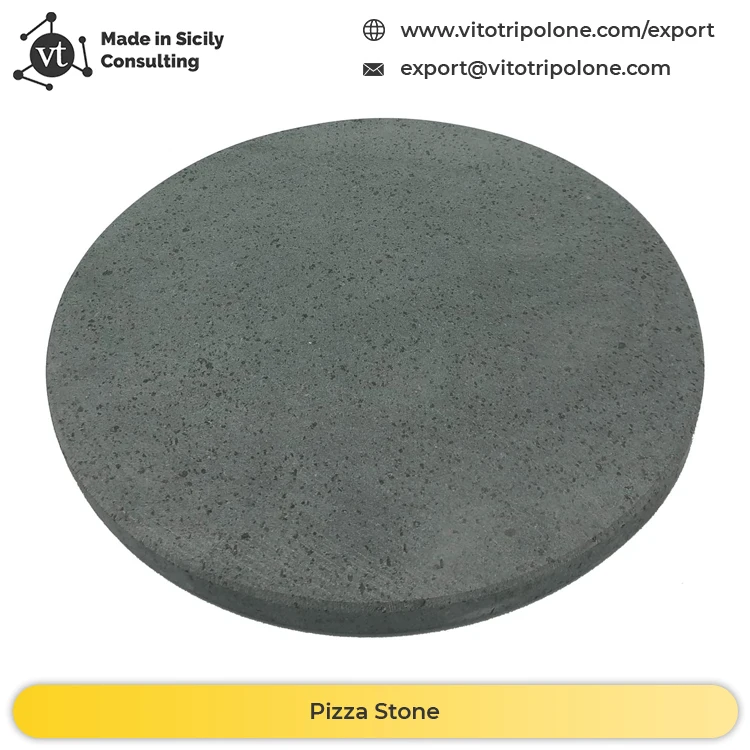Lava Stone Commercial Usage Round Shape Pizza Stone from Trusted Supplier basalt stone made in italy