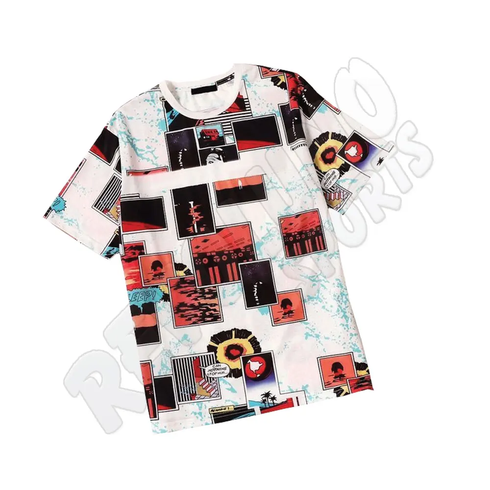 Men T-Shirts Custom Fancy Sublimated Design Cotton Jersey Shirt 100 % Cotton Gym Exercise Yoga Shirts Casual Shirts