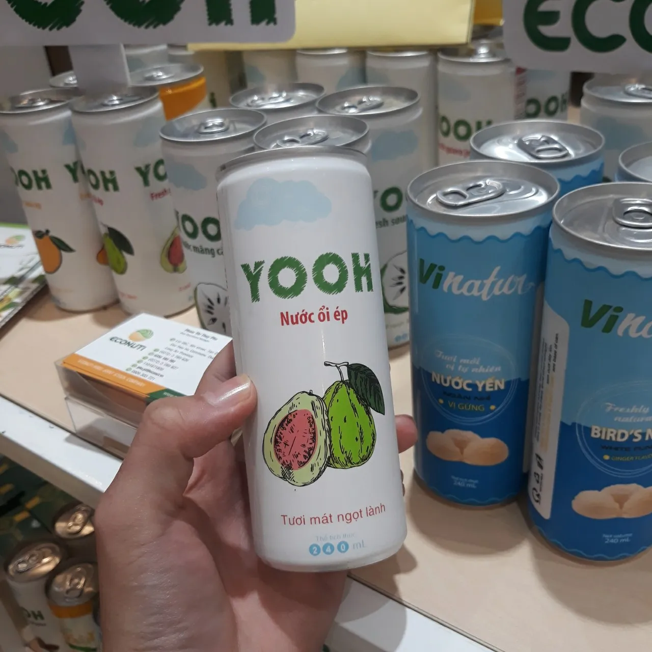 Guava Juice Drink slim can 250ml for wholesale in bulk Vietnamese agricultural products