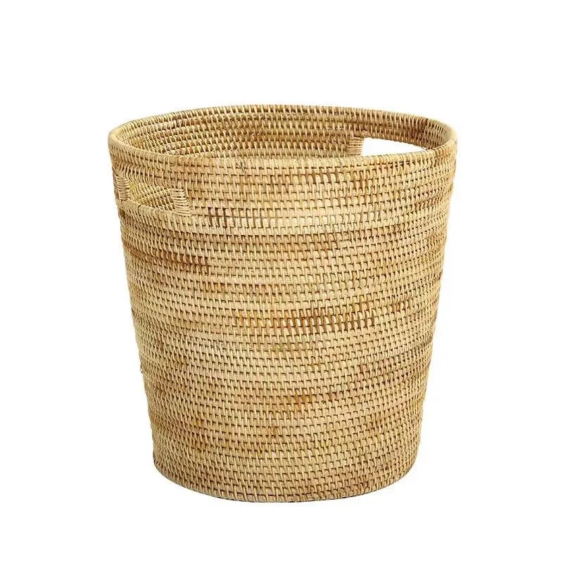 Vietnam Big/Medium/Small Storage Bucket Sustainable All-Season STANDING Rattan Dustbin